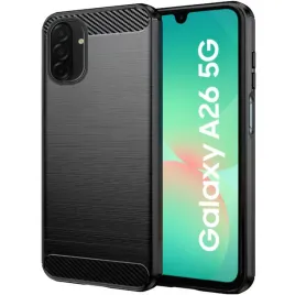 etui-do-samsung-galaxy-a26-5g-pancerne-karbon-case-czarne-szklo-hartowane