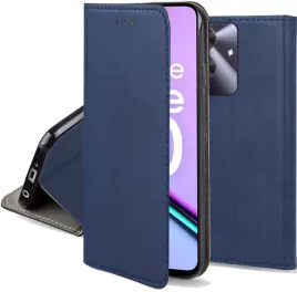 etui-do-realme-note-60-magnet-smart-granatowe-kabura-szklo-9h