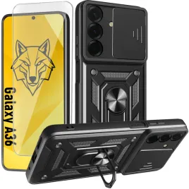 etui-pancerne-slide-do-samsung-galaxy-a36-czarne-defender-case-szklo-9h