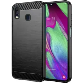 etui-do-samsung-galaxy-a40or-pancerne-karbon-case-czarne-szklo-hartowane-9h