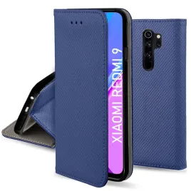 etui-do-xiaomi-redmi-9-magnet-smart-granatowe-kabura-szklo-9h