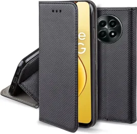 etui-do-realme-12x-5g-magnet-smart-czarne-kabura-szklo-9h
