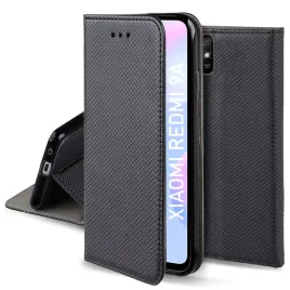 etui-do-xiaomi-redmi-9a-magnet-smart-czarne-kabura-szklo-9h