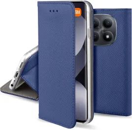 etui-do-xiaomi-redmi-note-15-5g-magnet-smart-granatowe-kabura-szklo-9h