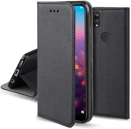 etui-do-huawei-p20-lite-magnet-smart-czarne-kabura-szklo-9h
