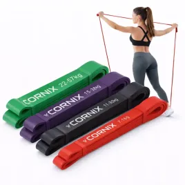 cornix-gumy-oporowe-power-band-757-kg-4-szt-zestaw-do-podciagania-silowni