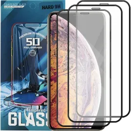 3x-szklo-hartowane-do-apple-iphone-x-xs-na-caly-ekran-pelne-5d-9h