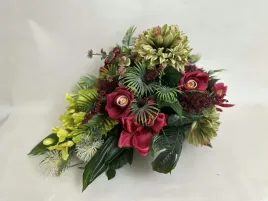 kompozycja-kwiaty-na-grob-cmentarz-bukiet-doniczka-sztuczne-kwiaty