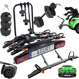 bagaznik-rowerowy-platforma-na-hak-aguri-active-bike-pro-4-rowery
