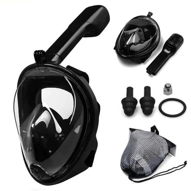 Maska do Nurkowania Snorkelingu Pełnotwarzowa NAJWYŻSZA JAKOŚĆ AntiFog L/XL