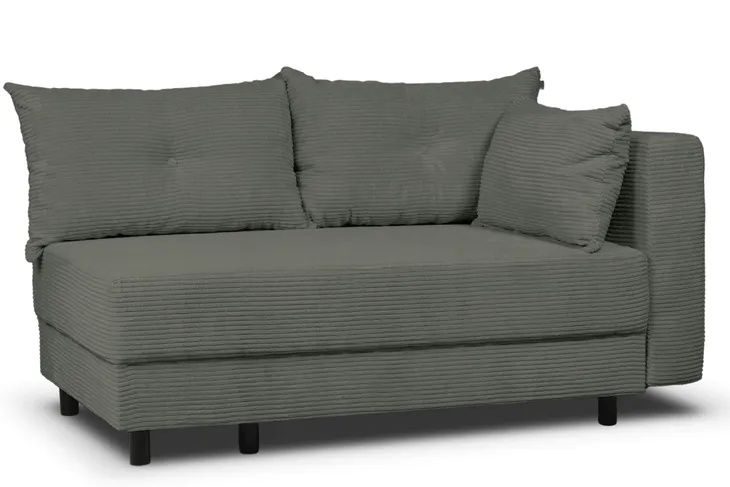 Sofa Rozkładana Kanapa Do Salonu Pokoju Dzieci ZOOMY z Funkcją Spania Szara