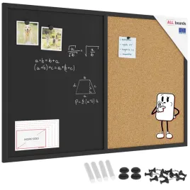 tablica-combi-korkowa-czarna-magnetyczna-90x60-rama-drewniana-czarna
