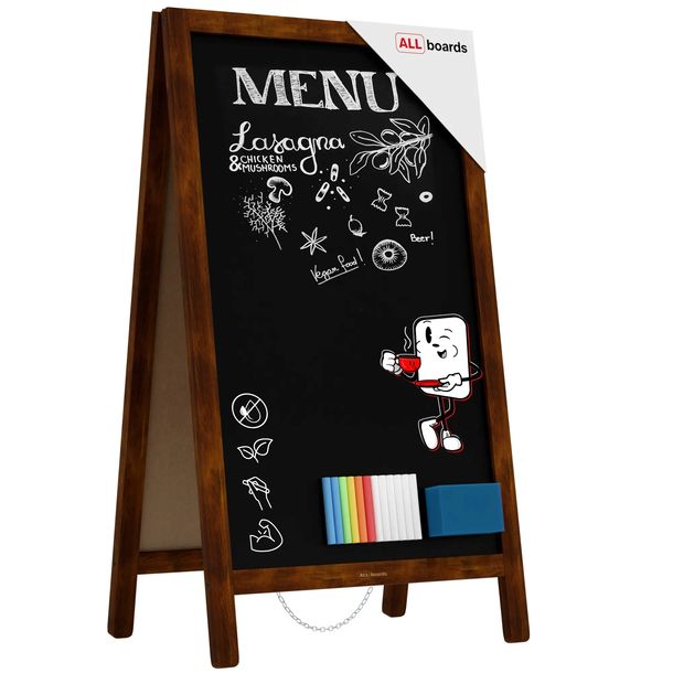 Potykacz stojak kredowy 78x44 cm stojak reklamowy + GRATIS