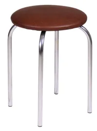 taboret-na-metalowym-chromowanym-stelazu-chico-2-kolor-braz-ciemny