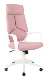 stylowy-fotel-obrotowy-na-bialym-stelazu-cx-0898h-bialo-rozowy