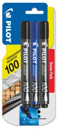 marker-permanentny-sca-100-czarny-x2-niebieski-x1-pilot