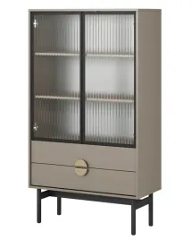 witryna-niska-stoon-84-cm-z-trzema-polkami-i-szufladami-bez-cappucino