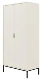 szafa-dwudrzwiowa-diargo-biala-na-czarnym-stelazu