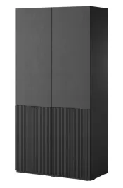 szafa-dwudrzwiowa-sandbox-z-ryflowanym-frontem-100-cm-czarna