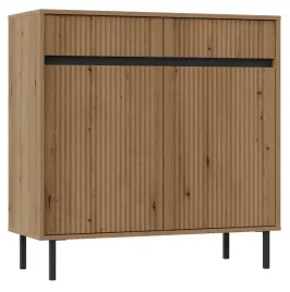 komoda-dwudrzwiowa-osaka-dwie-szuflady-ryflowany-front-100-cm-dab-evoke