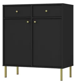 komoda-dwudrzwiowa-oktio-z-dwiema-szufladami-84-cm-czarny-grafit