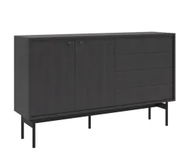 komoda-dwudrzwiowa-olar-154cm-z-czterema-szufladami-jesion-portland-czarny