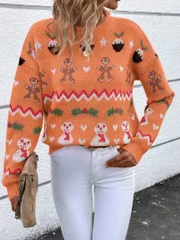 lc24107-shein-sweter-pomaranczowy-swiateczny-wzor-4-s