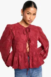 kc12307-boohoo-wiazana-zakardowa-bluzka-z-dlugim-rekawem-2-xs