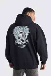 lc64105-boohoo-czarna-bluza-kaptur-sciagacze-nadruk-holo-xs