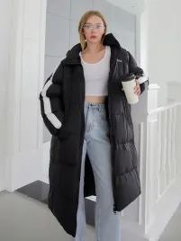 ku529-shein-czarny-puchowy-plaszcz-oversize-xs