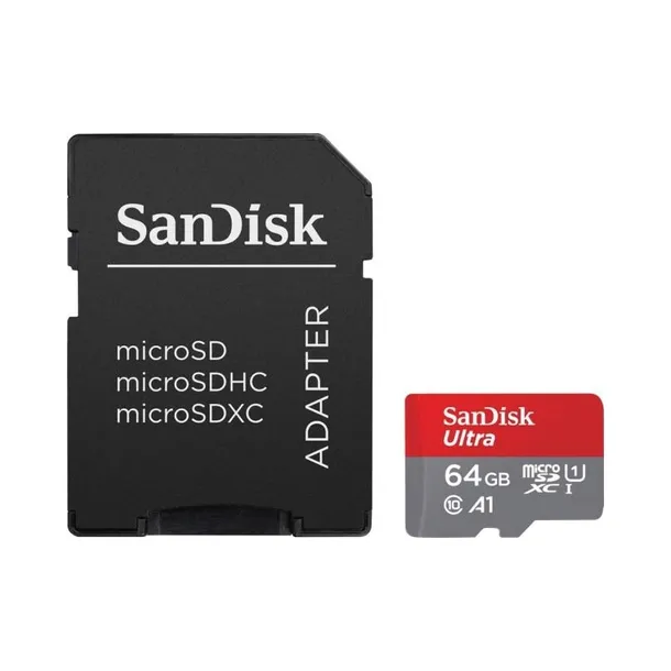 KARTA PAMIĘCI SanDisk ULTRA microSD SDXC 64GB 140mb/s A1 C10 U1 do telefonu