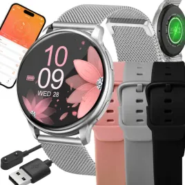 smartwatch-zegarek-damski-polskie-menu-rozmowy-powiadom-srebrny-sport-paski