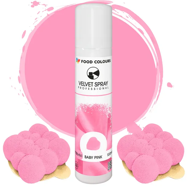 BARWNIK SPOŻYWCZY JASNO RÓŻOWY BABY PINK ZAMSZ WIELKANOC BABY SHOWER 100ml