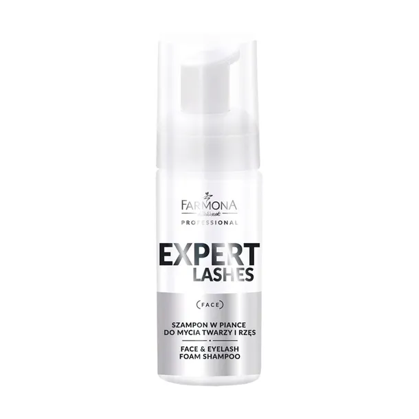 Szampon W Piance Do Rzęs I Twarzy FARMONA Expert Lashes Oczyszczanie 100ml