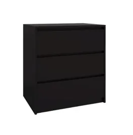 komoda-z-3-szufladami-czarny-bezuchwytowe-fronty-70x75x43-cm