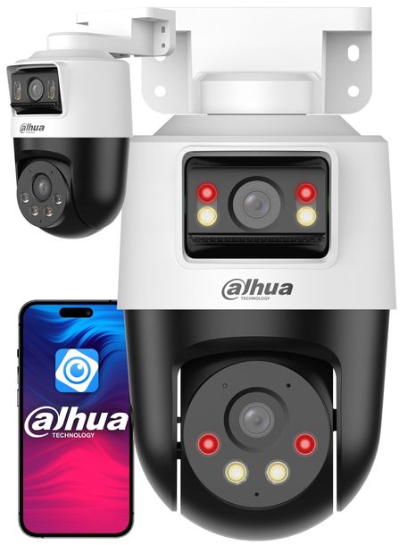 KAMERA POE DAHUA 8MP 4K DUAL LENS OBROTOWA DETEKCJA AI FULL COLOR GŁOŚNIK