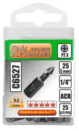richmann-c6527-zestaw-25szt-bitow-grot-pz3-25mm