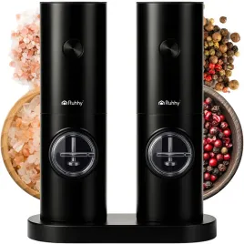 mlynek-elektryczny-ruhhy-zestaw-2-szt-czarny-z-regulacja-mielenia