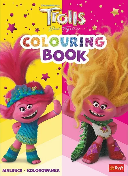 TROLLE. KOLOROWANKA. MALBUCH. COLOURING BOOK. TROLLS