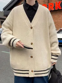 hc62111-shein-luzny-bezowy-sweter-meski-rozpinany-dekolt-v-13-m