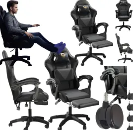 fotel-gamingowy-biurowy-obrotowy-krzeslo-gamingowe-z-masazem-czarne-skora