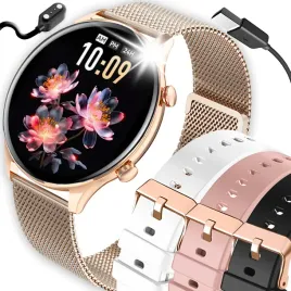 smartwatch-damski-zegarek-cyrkonie-luxury-rozmowy-puls-menu-polskie-4-paski