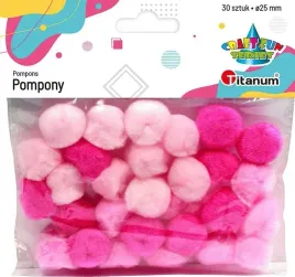 pompony-akrylowe-tonacja-rozowa-25mm-30szt-titanum