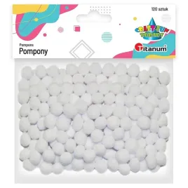 pompony-biale-10mm-120-szt-titanum