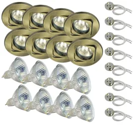 8x-oprawa-halogenowa-sufitowa-uo-16-patynowa-zarowka-mr16-36st-50w-zestaw