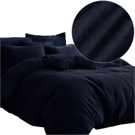 posciel-frotte-200x220-ciemny-granat-2-poszewki-na-poduszki-komplet