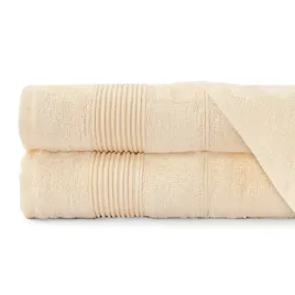 2x-recznik-kapielowy-bambusowy-70x140-krem-500g-m2-zestaw-komplet