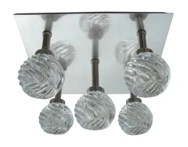 lampa-sufitowa-gira-30cm-5x40w-g9-satyna-nikiel-krysztalowe-klosze