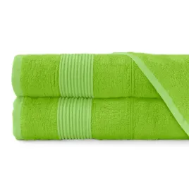 2x-recznik-kapielowy-bambusowy-70x140-limonka-500g-m2-zestaw-komplet