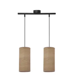 lampa-wiszaca-ballo-nad-stol-czarna-abazur-orzechowy-2x60w-e27-rustykalna